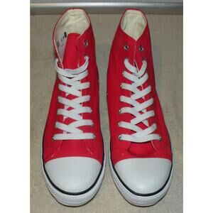 Canvas High Top Shoes Men’s 11 End Polio Now Rotary Campaign Sneakers Red